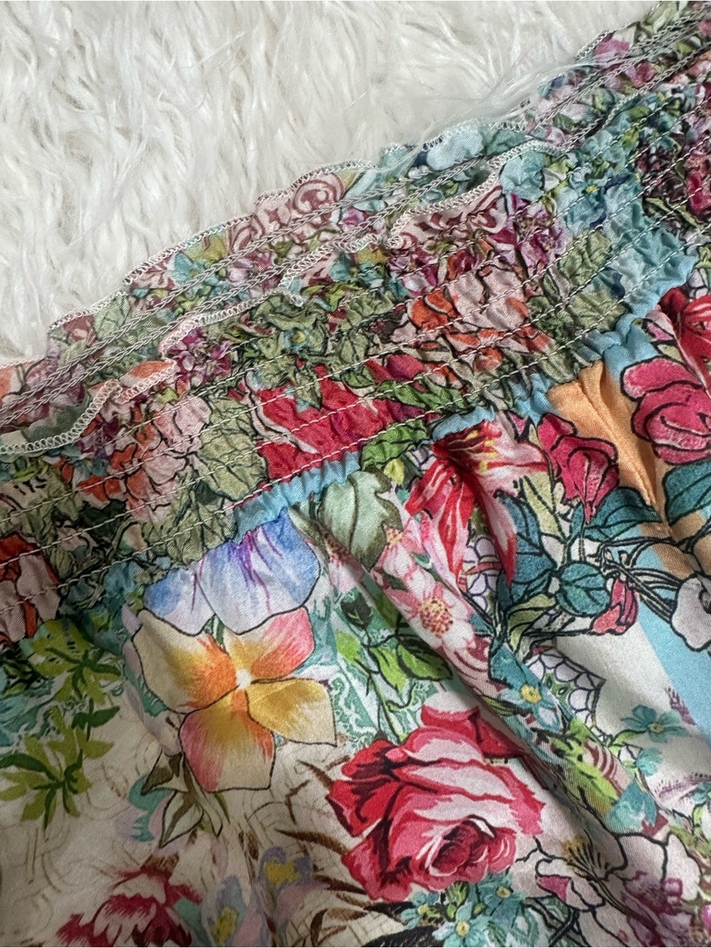Johnny Was Gardenia Maxi Skirt 100% Silk XL EUC plus size - Picture 4 of 11